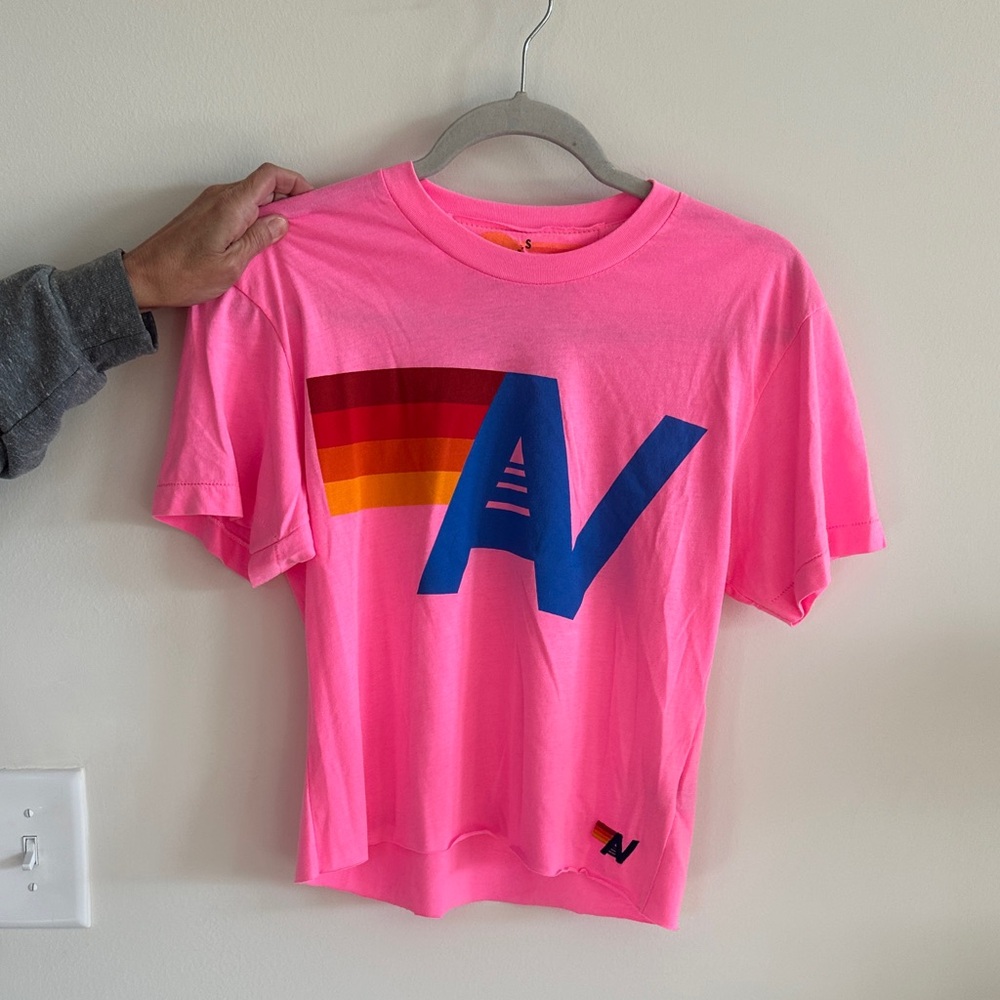 Hot pink Aviator nation tee!